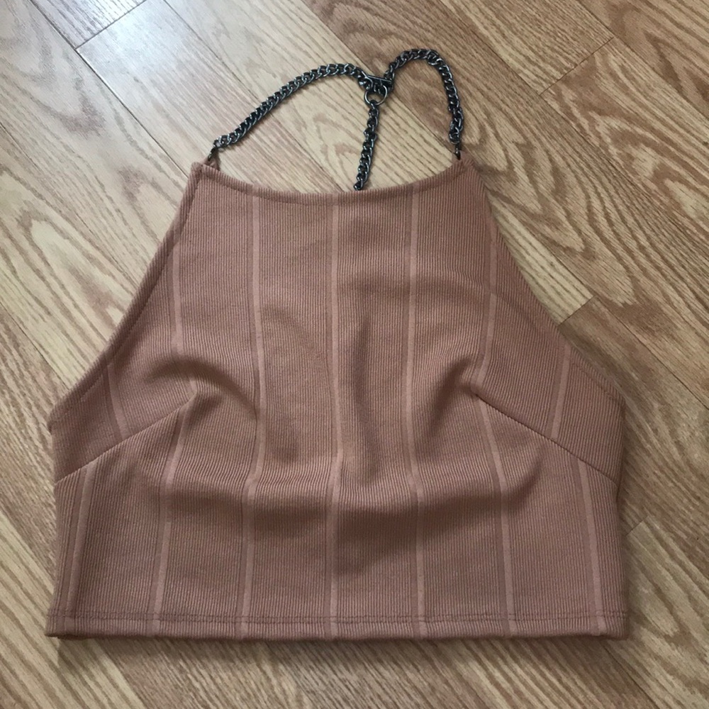 Topshop Chain Crop Top